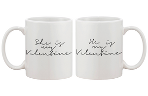 my valentine romantic coffee mugs set