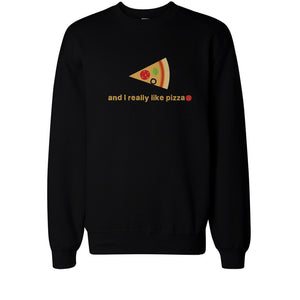 I Like You More Than Pizza Matching Couple SweatShirts Valentines Day Gift - 365INLOVE
