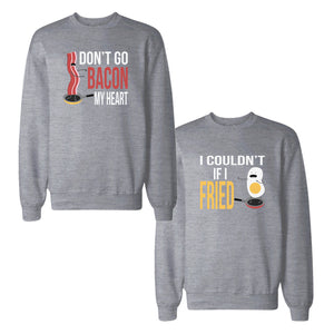 Bacon And Egg Couple Sweatshirts Funny