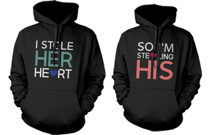 stealing hearts romantic hoodies for couples