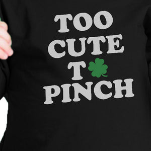 Too Cute To Pinch White Funny Design Baby Tee For St Patricks Day - 365INLOVE