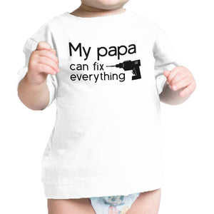 My Papa Fix White Cute Graphic Infant T-Shirt Gifts For Baby Shower - 365INLOVE