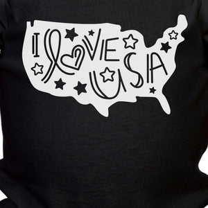 I Love USA Baby Bodysuit Cute Baby Shower Gift Ideas For Army Moms - 365INLOVE