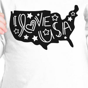 I Love USA White Cotton Baby Graphic Tee Cute Gift For New Army Dad - 365INLOVE