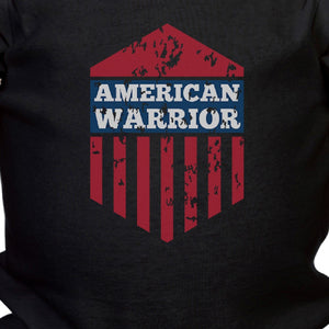 American Warrior Black Cute 4th Of July Black Baby Snap On Bodysuit - 365INLOVE