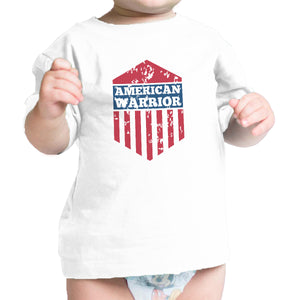 American Warrior White Graphic Baby T-Shirt Great Baby Shower Gifts - 365INLOVE