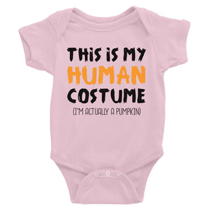 Human Costume Pumpkin Baby Bodysuit Gift