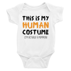 Human Costume Pumpkin Baby Bodysuit Gift