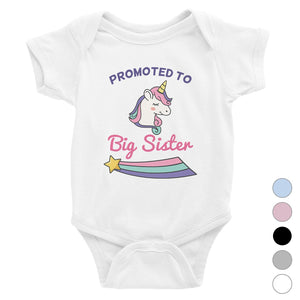 Promoted To Big Sister Baby Bodysuit Gift For Baby Announcement