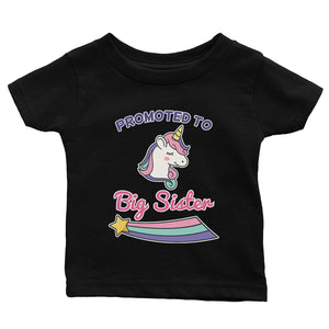 Promoted To Big Sister Baby Gift Tee Shirt For Baby Announcement