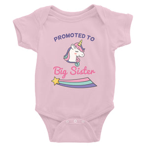 Promoted To Big Sister Baby Bodysuit Gift For Baby Announcement