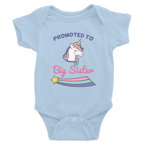 Promoted To Big Sister Baby Bodysuit Gift For Baby Announcement