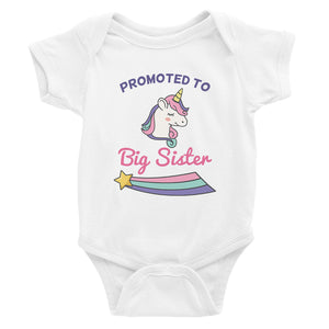 Promoted To Big Sister Baby Bodysuit Gift For Baby Announcement