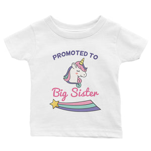 Promoted To Big Sister Baby Gift Tee Shirt For Baby Announcement
