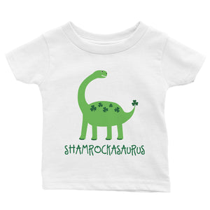 Shamrock Saurus Infant T-Shirt For St Patrick's Day Baby Gift Tee