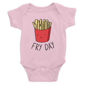 365 Printing Fry Day Funny Baby Bodysuit Gift Baby Shower Cute Infant Jumpsuit