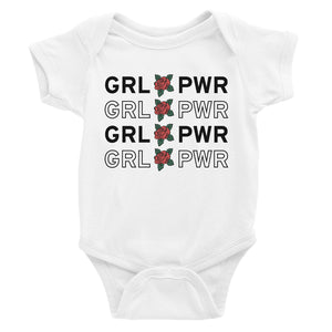 365 Printing Girl Power Baby Bodysuit Gift For Baby Shower Cute Infant Jumpsuit