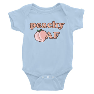 365 Printing Peachy AF Funny Saying Baby Bodysuit Gift Cute Infant Jumpsuit Gift