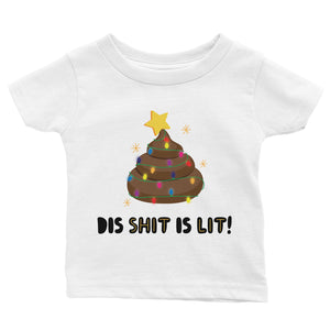 Dis Shit Is Lit Poop Baby Shirt