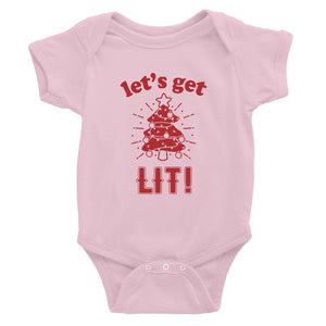 Get Lit Christmas Tree Baby Bodysuit