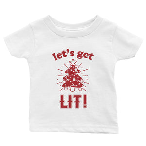 Get Lit Christmas Tree Baby Shirt