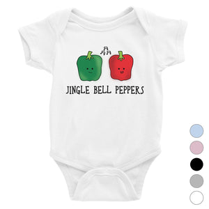 Jingle Bell Peppers Baby Bodysuit