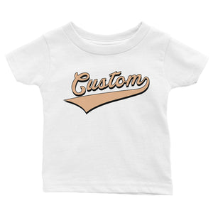 Orange College Swoosh Amazing Bright Hip Baby Personalized T-Shirt