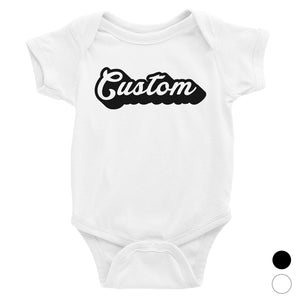Pop Up Text Bold Sweet Custom Baby Personalized Bodysuit Custom