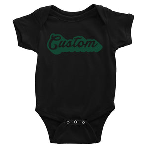 Green Pop Up Text Perfect Custom Baby Personalized Bodysuit Custom