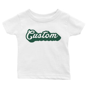Green Pop Up Text Fun Custom Baby Personalized T-Shirt Custom Gift