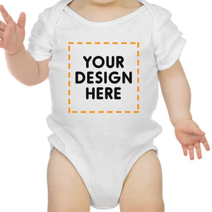 Custom Personalized Baby White Bodysuit