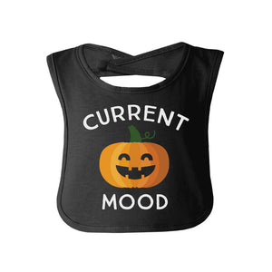 Pumpkin Current Mood Baby Black Bib