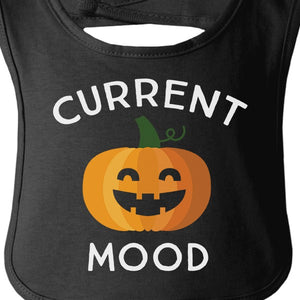 Pumpkin Current Mood Baby Black Bib