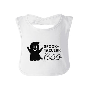 Spook-Tacular Boo Baby White Bib