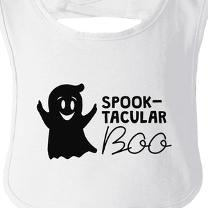 Spook-Tacular Boo Baby White Bib