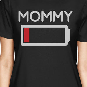 Mommy & Daughter Battery Black Mom and Baby Girl Matching T Shirt - 365INLOVE