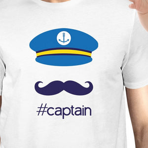 My Captain White Cute Design Dad Baby Boy Matching Shirts Dad Gifts - 365INLOVE