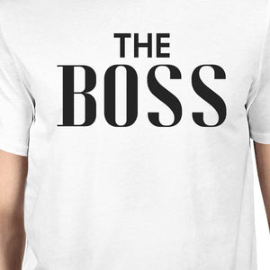 The Real Boss White Funny Matching Tees Gifts For Dad and Baby Girl - 365INLOVE