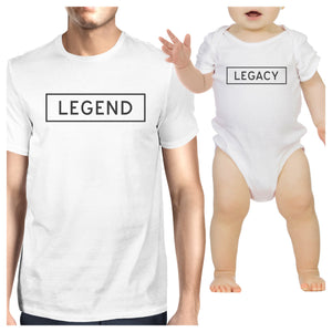 Legend Legacy White Dad Baby Funny Matching Graphic Tops Cute Gifts - 365INLOVE