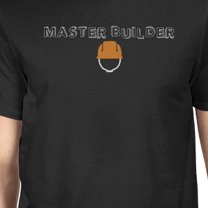 Master Builder Demolition Expert Dad and Baby Matching Black Shirt