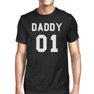 Daddy 01 Mens Graphic T-Shirt Round Neck Cotton Family Matching Tee