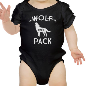 Wolf Papa Mens Black T-Shirt Unique First Fathers Day Gifts For Him