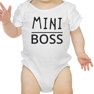 Boss Man Mens White Graphic T-Shirt Matching Outfits For Family