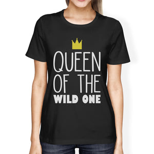 King Wild One Mens Black Graphic T-Shirt Fathers Day Gifts For Him