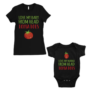 Love From Head Tomatoes Mom and Baby Matching Gift T-Shirts