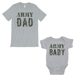 Army Dad Army Baby Dad and Baby Matching Outfits Father's Day Gift