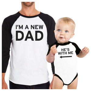 I'm A New Dad Funny Matching Baseball Raglan Tees Unique Dad Gifts - 365INLOVE