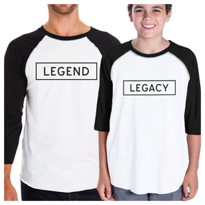 Legend Legacy 3/4 Sleeve Baseball T-Shirt Unique Baby Shower Gifts - 365INLOVE
