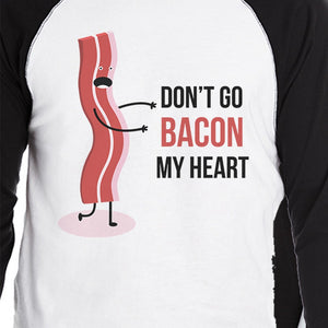 Bacon And Egg Matching Couples Baseball Shirts For Anniversary Gift