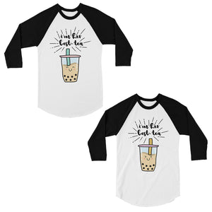 Boba Milk Best-Tea Matching Baseball Shirts Funny Gift For Sisters